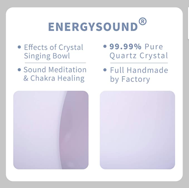 ENERGYSOUND Frosted F Heart Chakra Cuenco de canto de cristal de cuarzo de color verde 20 cm Terapia de yoga Curación con sonido -- 